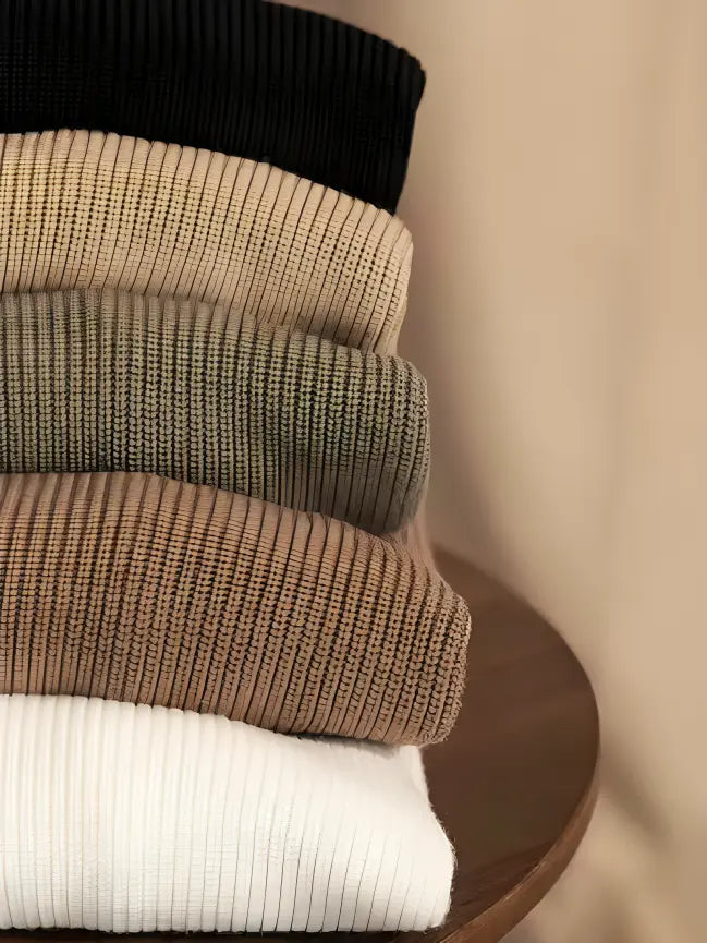 Crew Neck Ribbed Sweater