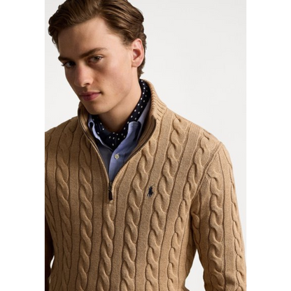Cotton Twisted Zipper Sweater | LIMITED STOCK
