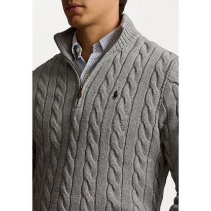 Cotton Twisted Zipper Sweater | LIMITED STOCK
