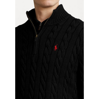 Cotton Twisted Zipper Sweater | LIMITED STOCK