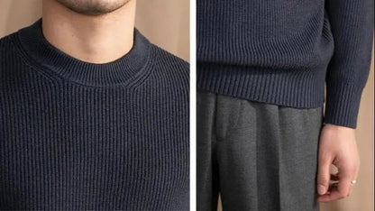 Crew Neck Ribbed Sweater