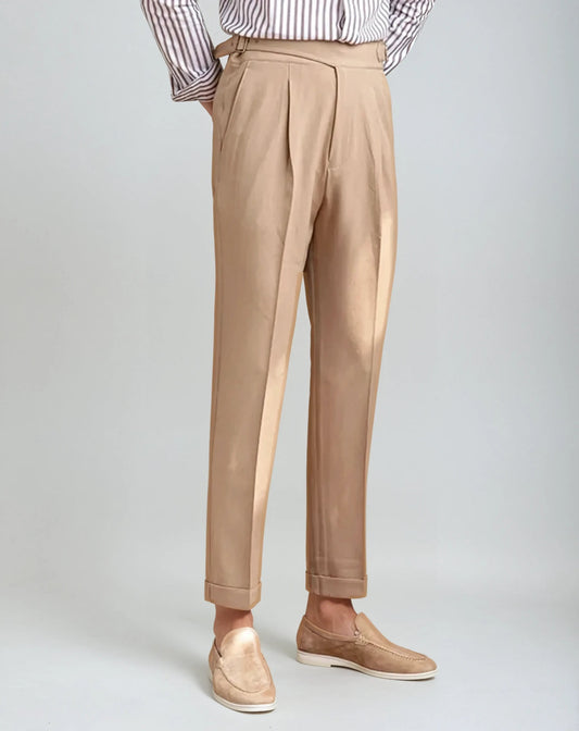 Pleated Oxford Pants