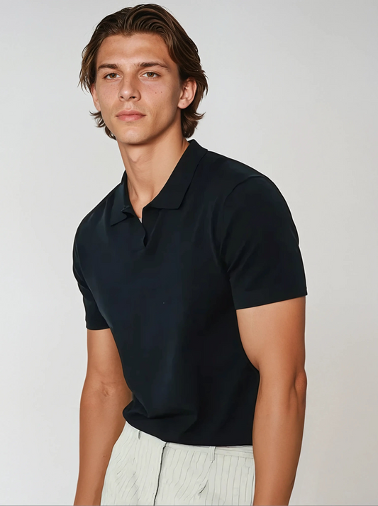 Buttonless Polo